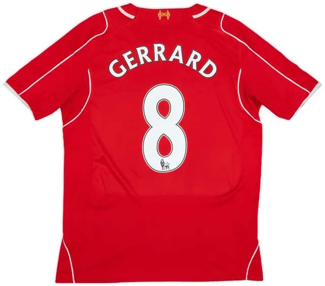 2014-15 Liverpool Home Shirt Gerrard #8 - 4/10 - (M)