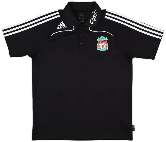 2008-09 Liverpool adidas Polo Shirt - 8/10 - (L)