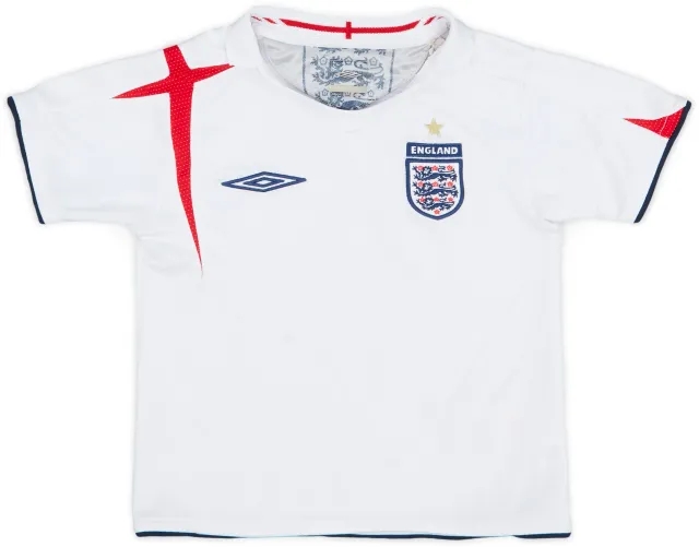 Umbro 2005-07 England Home Shirt - 6/10 - (3-4 Years)
