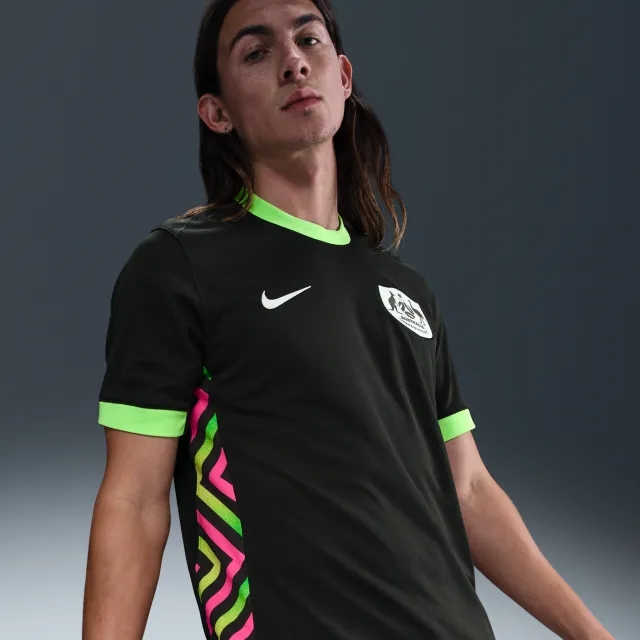 Australia 2025/26 Stadium Away Men's Nike Dri-FIT Football Replica Shirt - Green - Polyester
