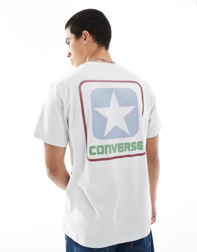 Converse Side Logo T-Shirt In Grey