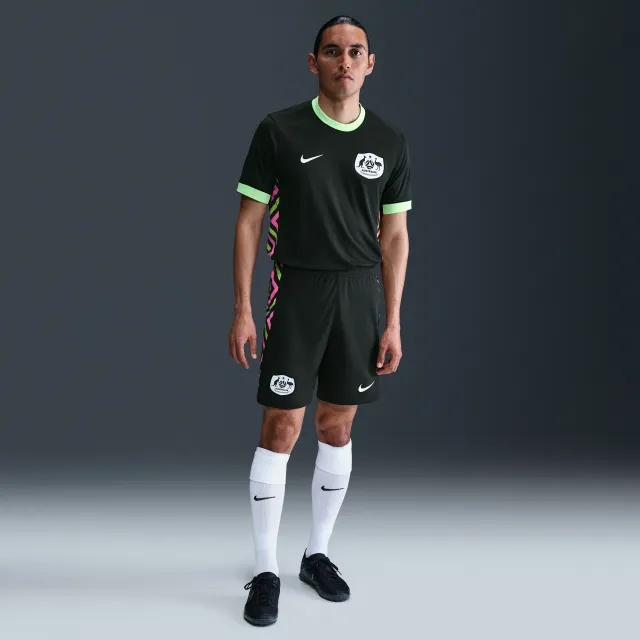 Australia 2025/26 Stadium Away Men's Nike Dri-FIT Football Replica Shorts - Green - Polyester