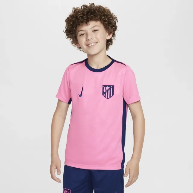 Atlético Madrid Academy Pro Third Older Kids' Nike Dri-FIT Football Pre-Match Top - Pink - Polyester