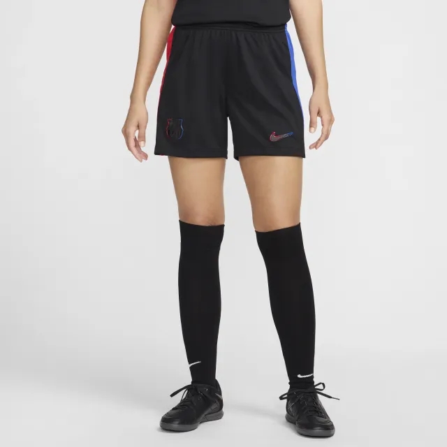 F.C. Barcelona 2024/25 Stadium Away Women's Nike Dri-FIT Football Replica Shorts - Black - Polyester
