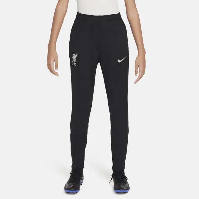 Liverpool F.C. Strike Older Kids' Nike Dri-FIT Football Knit Pants - Black - Polyester/Elastane