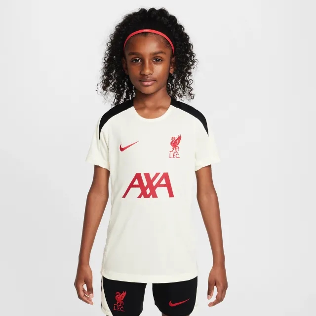 Liverpool F.C. Strike Special Edition Older Kids' Nike Dri-FIT Football Short-Sleeve Knit Top - White - Polyester