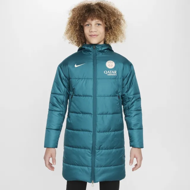 Paris Saint-Germain Academy Pro Older Kids' Nike Therma-FIT Football Synthetic Fill Jacket - Green - Polyester