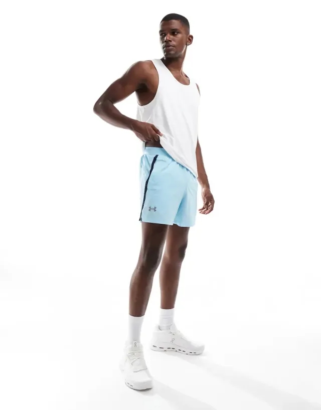 Under Armour  Launch Men's 5 Shorts Stream / Midnight Navy / Reflective L