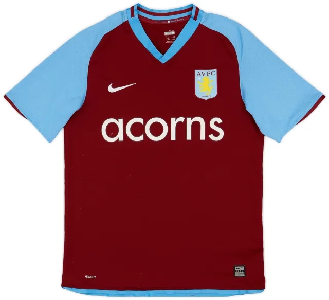 Nike 2008-09 Aston Villa Home Shirt - 4/10 - (M)