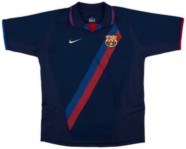 Nike 2002-03 Barcelona Away Shirt - 8/10 - (L.Boys)