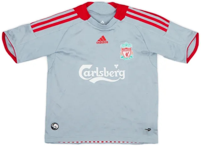 adidas 2008-09 Liverpool Away Shirt - 7/10 - (7-8 Years)