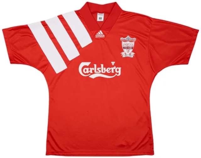 adidas 1992-93 Liverpool Centenary Home Shirt - 8/10 - (L)