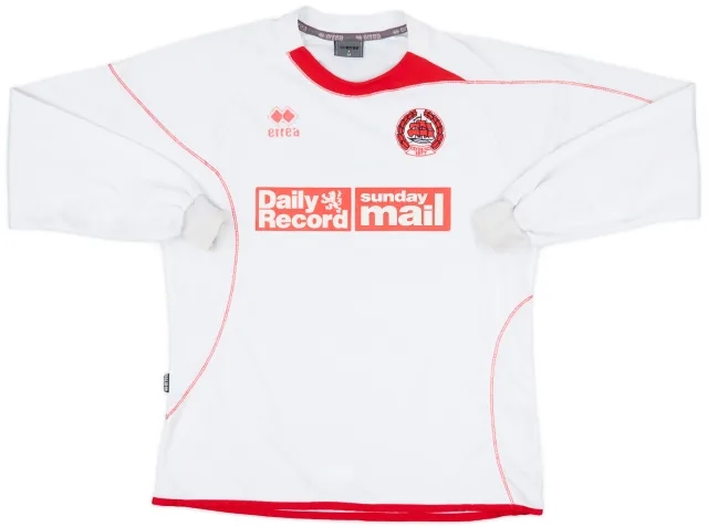 Errea 2000s Clyde FC Youth Home L/S Shirt #4 - 6/10 - (M)