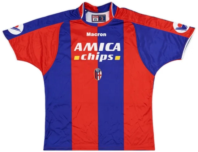 Macron 2004-05 Bologna Home Shirt - 6/10 - (XL)