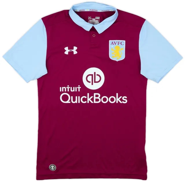 Under Armour 2016-17 Aston Villa Home Shirt - 10/10 - (S)