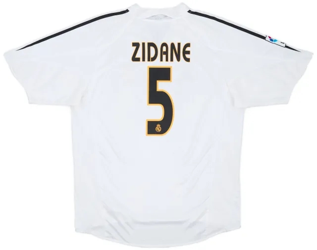 adidas 2004-05 Real Madrid Home Shirt Zidane #5 - 6/10 - (L)