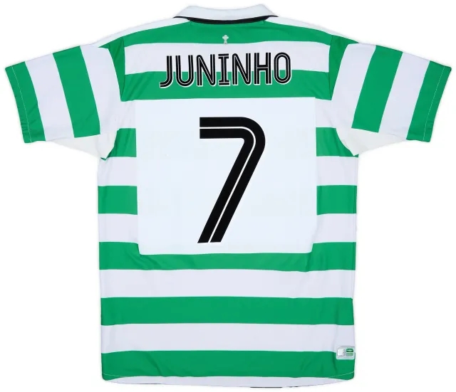 Umbro 2004-05 Celtic Home Shirt Juninho #7 - 7/10 - (M)