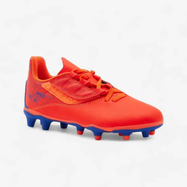 Kipsta Kids' Rip-Tab Football Boots Viralto I Easy Fg - Orange/Blue