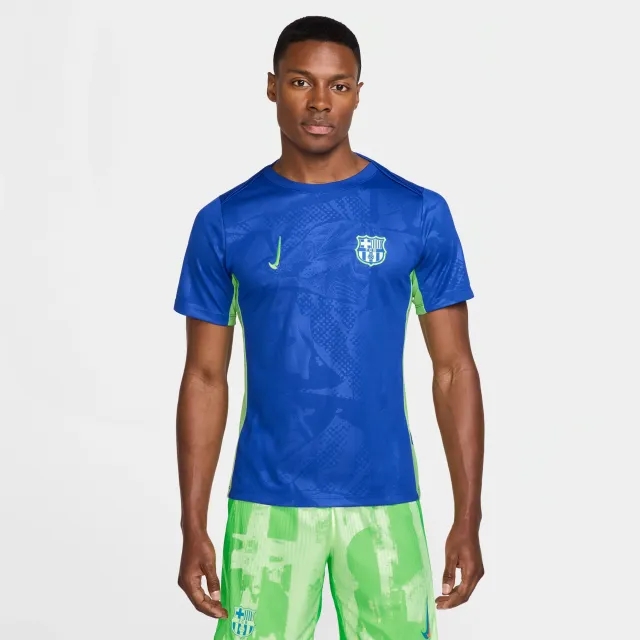 F.C. Barcelona Academy Pro Third Men's Nike Dri-FIT Football Pre-Match Top - Blue - Polyester
