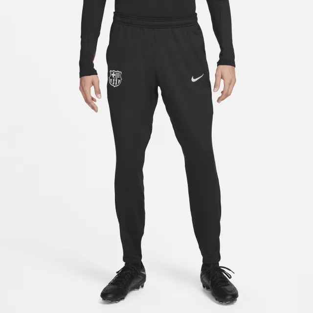 F.C. Barcelona Strike Men's Nike Dri-FIT Football Knit Pants - Black - Polyester/Elastane