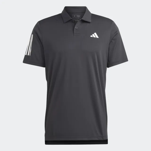 Adidas Club 3 Stripes Short Sleeve Polo