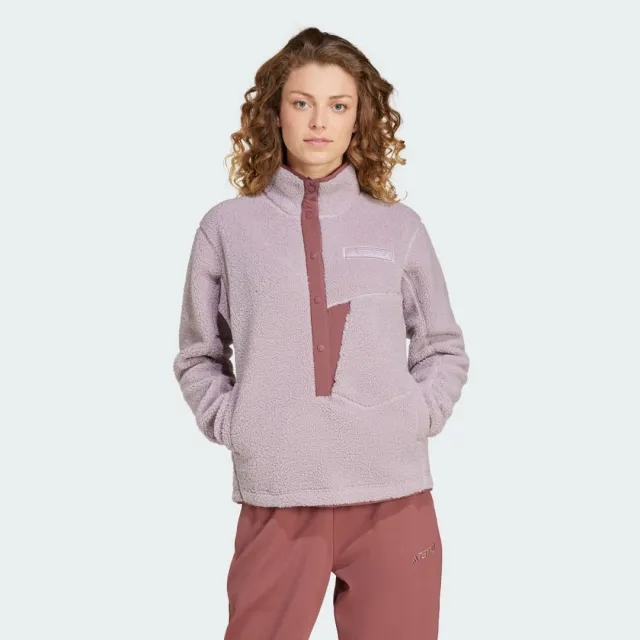 adidas Terrex Xploric High Pile Fleece Pullover Sweatshirt