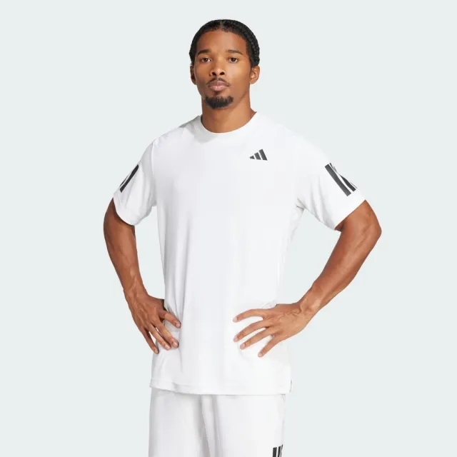 Adidas Club 3 Stripes Short Sleeve T-shirt
