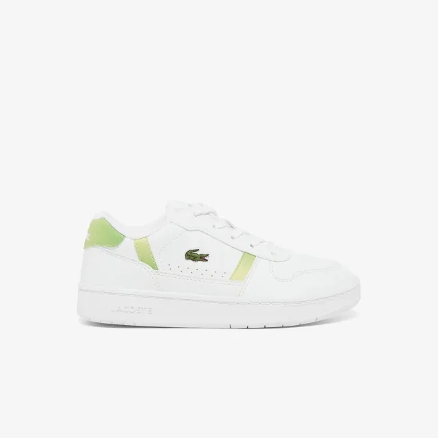 Lacoste Children's T-Clip Set Sneakers - White & Green