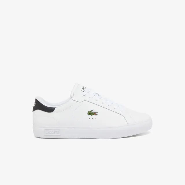 Lacoste Men's Powercourt Leather Sneakers - White & Black