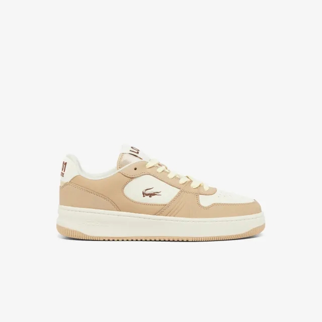 Lacoste Men's L001 Set Leather Sneakers - Light Brown / White
