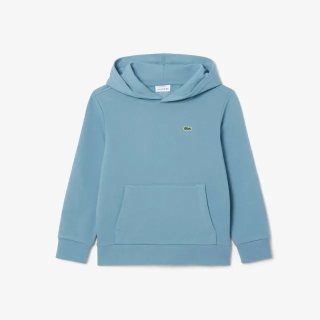 Lacoste Printed Fleece Hoodie - Blue