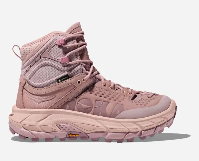 Hoka One One HOKA Tor Ultra Hi GORE-TEX Hiking Shoes in Pale Mauve/Peach Whip