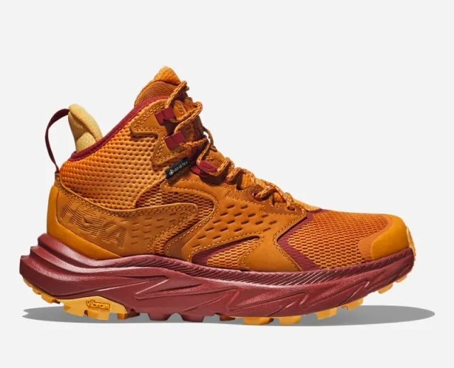 Hoka One One HOKA Women's Anacapa 2 Mid GORE-TEX Hiking Shoes in Amber Haze/Sherbet