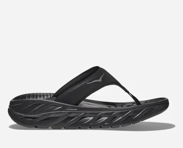 Hoka One One HOKA Women's Ora Recovery Flip in Black/Dark Gull Grey