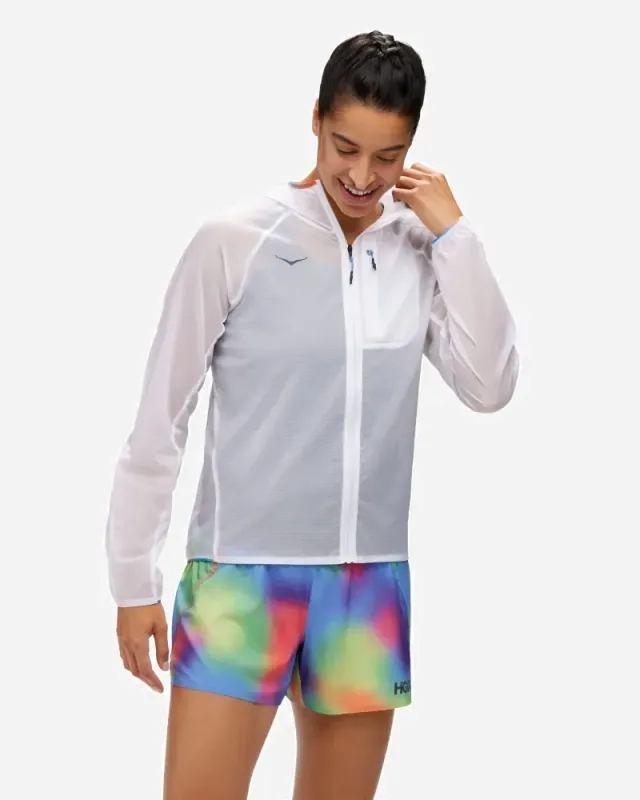 Hoka One One HOKA Women's Skyflow Jacket in White/Multi