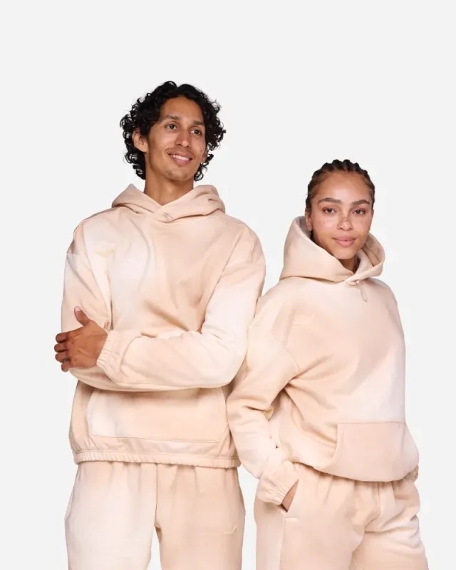 Hoka One One HOKA Essential Hoodie in Beige Cloud Topo