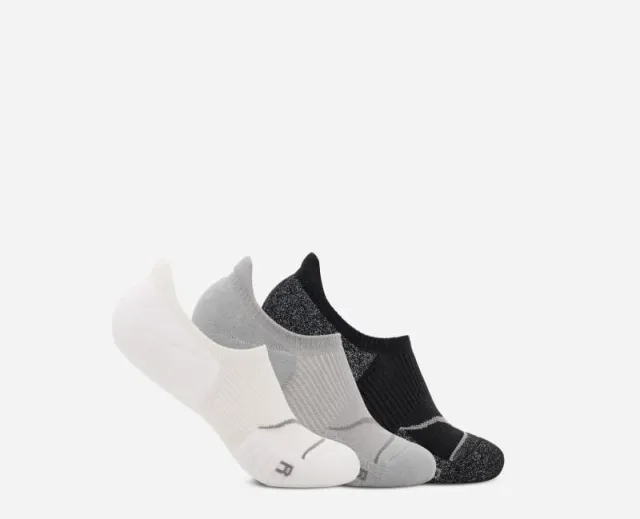 Hoka One One HOKA Invisible Sock 3 Pack in Wht/Stellar Grey/Black