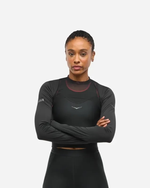 Hoka One One HOKA Women's Race Day Shrug in Black