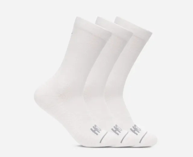 Hoka One One HOKA Crew Run Sock 3-Pack in White/White/White