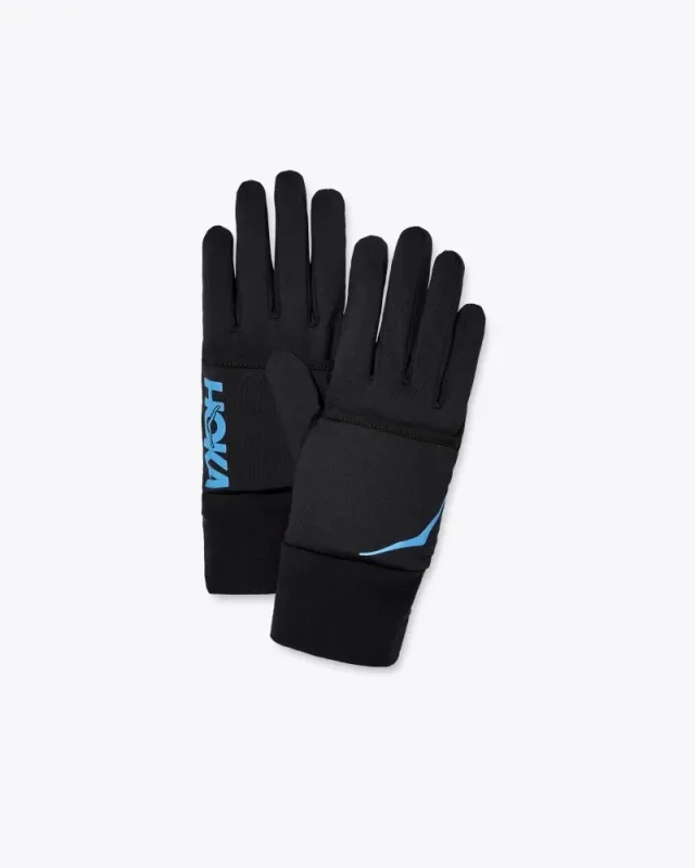 Hoka One One HOKA Women's U COLDSNAP FLEECE GLOVES - Black - Size: Small
