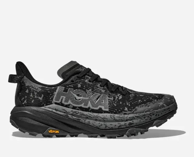 Hoka One One HOKA Women's Speedgoat 6 GORE-TEX Trail Shoes in Black/Outer Orbit