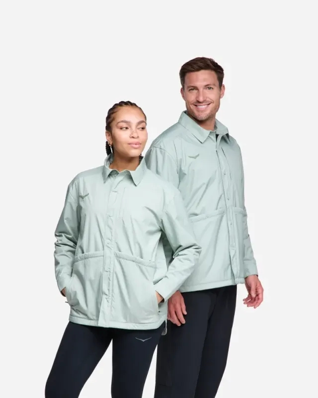 Hoka One One HOKA Outtrail Shirt Jacket in Aloe Vera