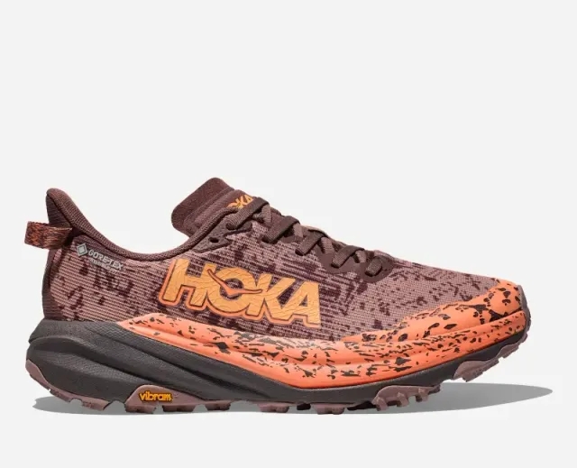 Hoka One One HOKA Women's Speedgoat 6 GORE-TEX Trail Shoes in Smoky Quartz/Quartzite