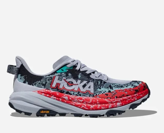 Hoka One One HOKA Women's Speedgoat 6 Trail Shoes in Gull/Stormy Skies
