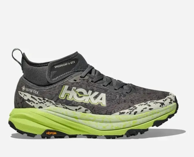 Hoka One One HOKA Men's Speedgoat 6 Mid GORE-TEX Trail Shoes in Outer Orbit/Lettuce