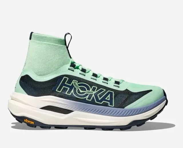 Hoka One One HOKA Women's Tecton X 3 Trail Shoes in Mint Fluorite/Varsity Navy