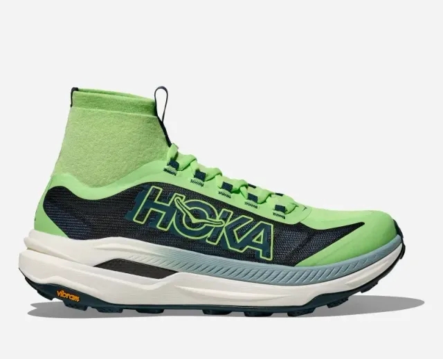 Hoka One One HOKA Men's Tecton X 3 Trail Shoes in Tart Apple/Blue Twilight