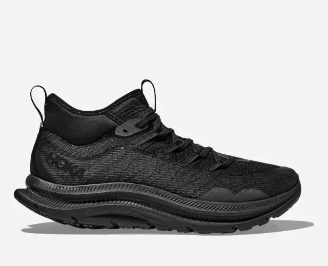 Hoka One One HOKA Men's Kawana Mid Lifestyle Shoes in Black/Carbon Black