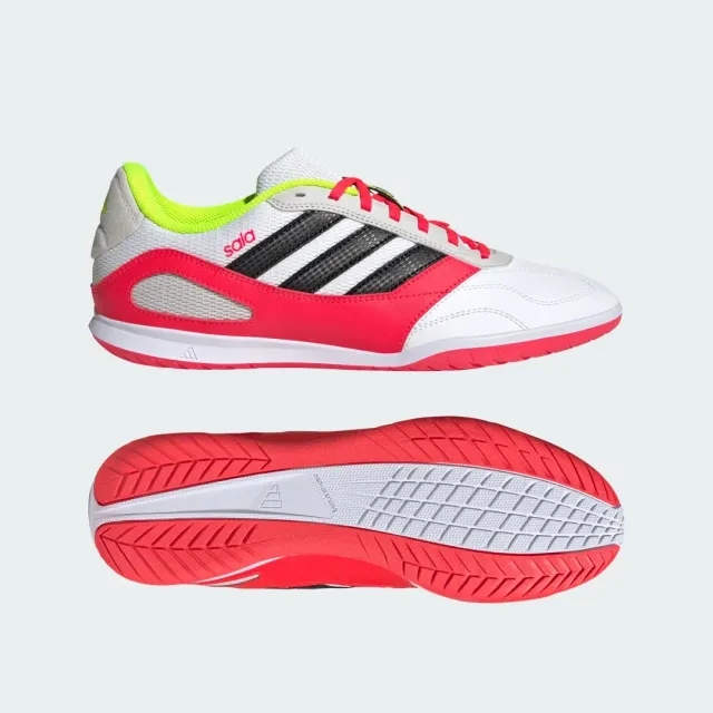 adidas Adult Futsal Shoes Super Sala - White/Red