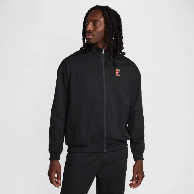 NikeCourt Heritage Men's Tennis Jacket - Black - Polyester